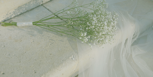 Soft wedding-day detail